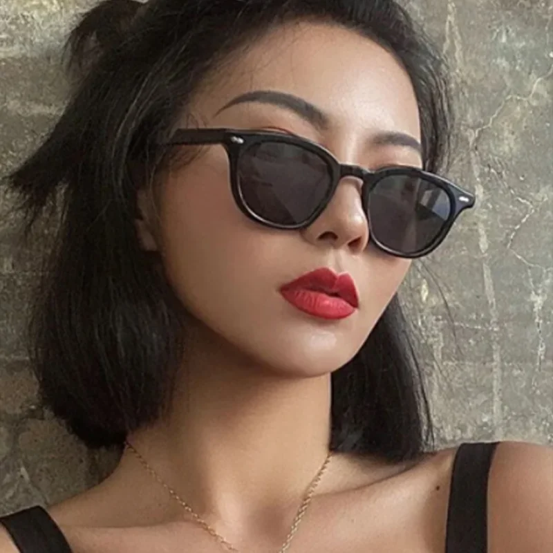 남성 여성을위한 새로운 사각형 선글라스 빈티지 패션 디자이너 브랜드 안경 태양 그늘 운전 안경 Gafas De Sol Hombre 2024