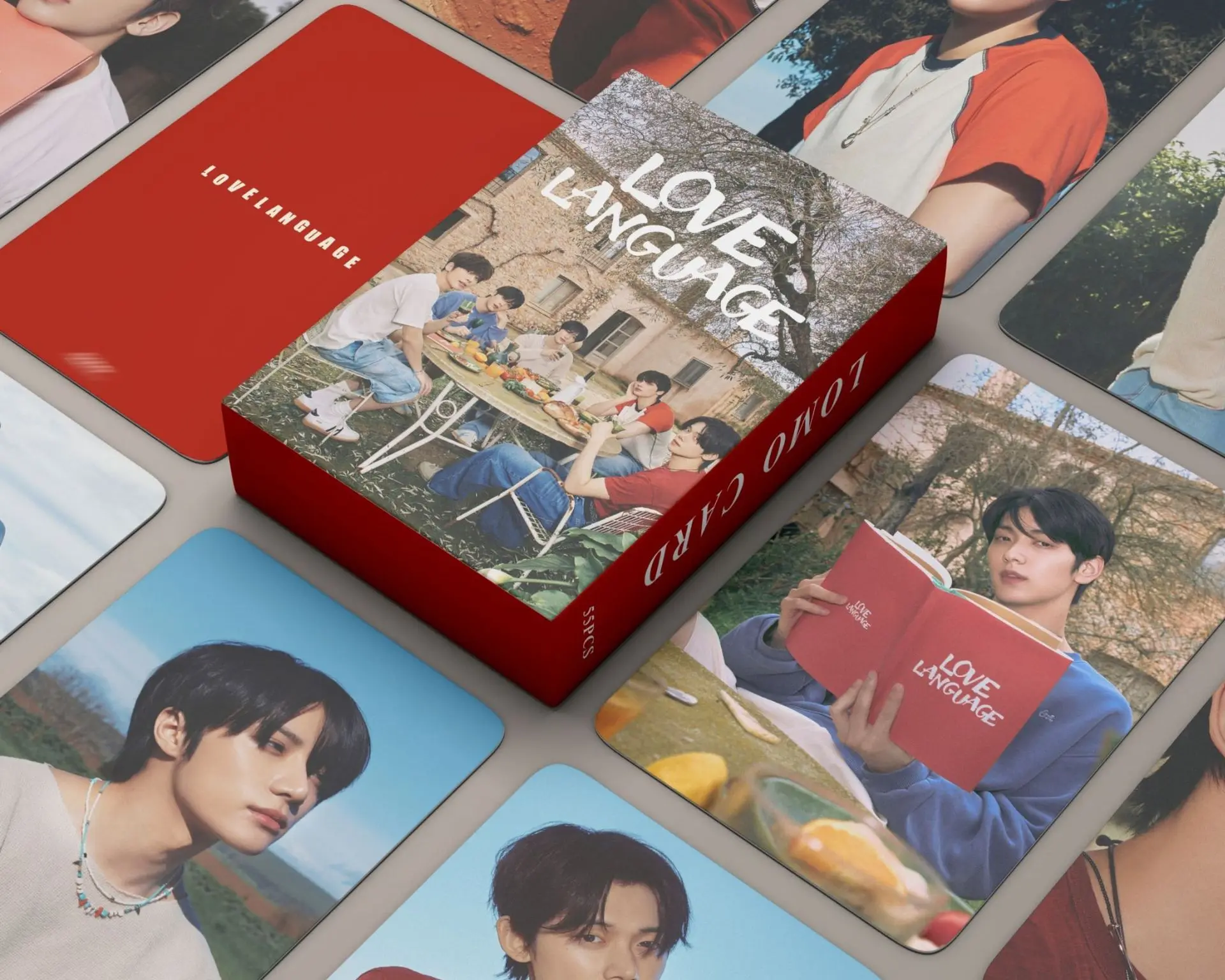 55Pcs Idol Boy New Album Love Language Photocards High Quality Lomo Cards HUENINGKAI TAEHYUN BEOMGYU SOOBIN YEONJUN Fans Gifts