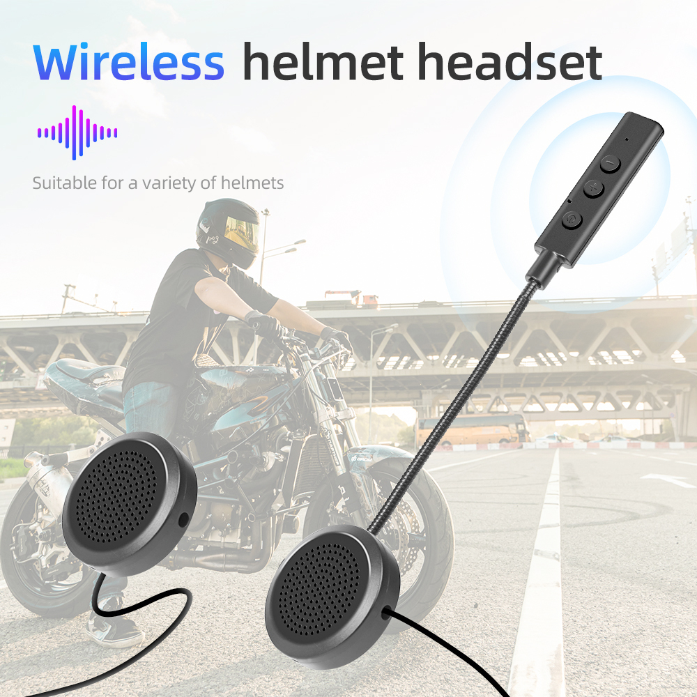 Motocicleta bluetooth 5.3 fone de ouvido estéreo moto capacete universal fones chamada handsfree sem fio com 250mha