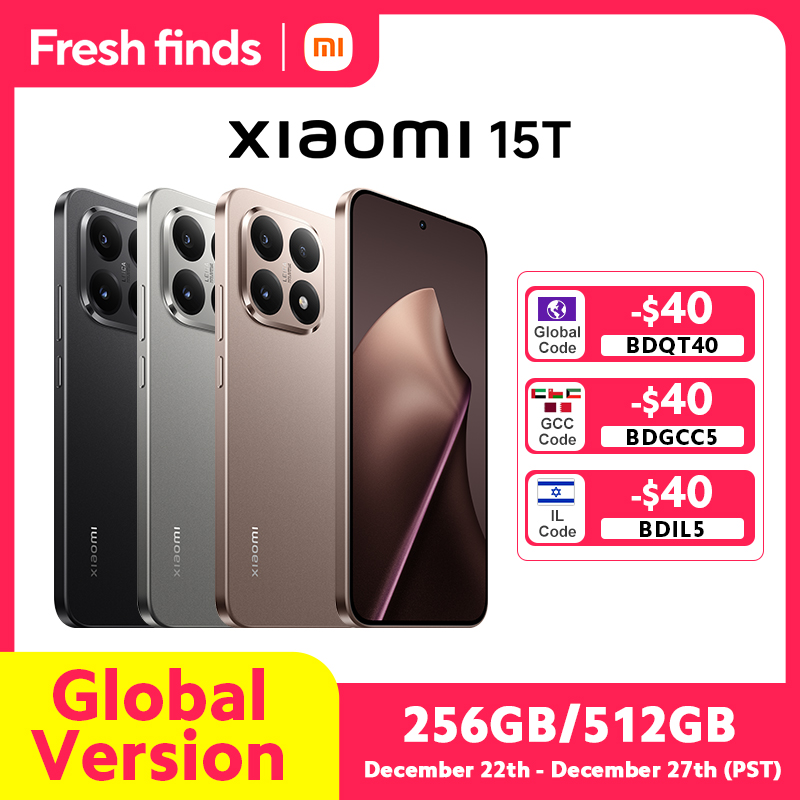 Глобальная версия Xiaomi 15T MTK Dimensity 8400-Ultra Смартфон 6,83" 120 Гц Дисплей 50 Мп Тройная камера 5500 мАч (тип) Большая батарея 67 Вт