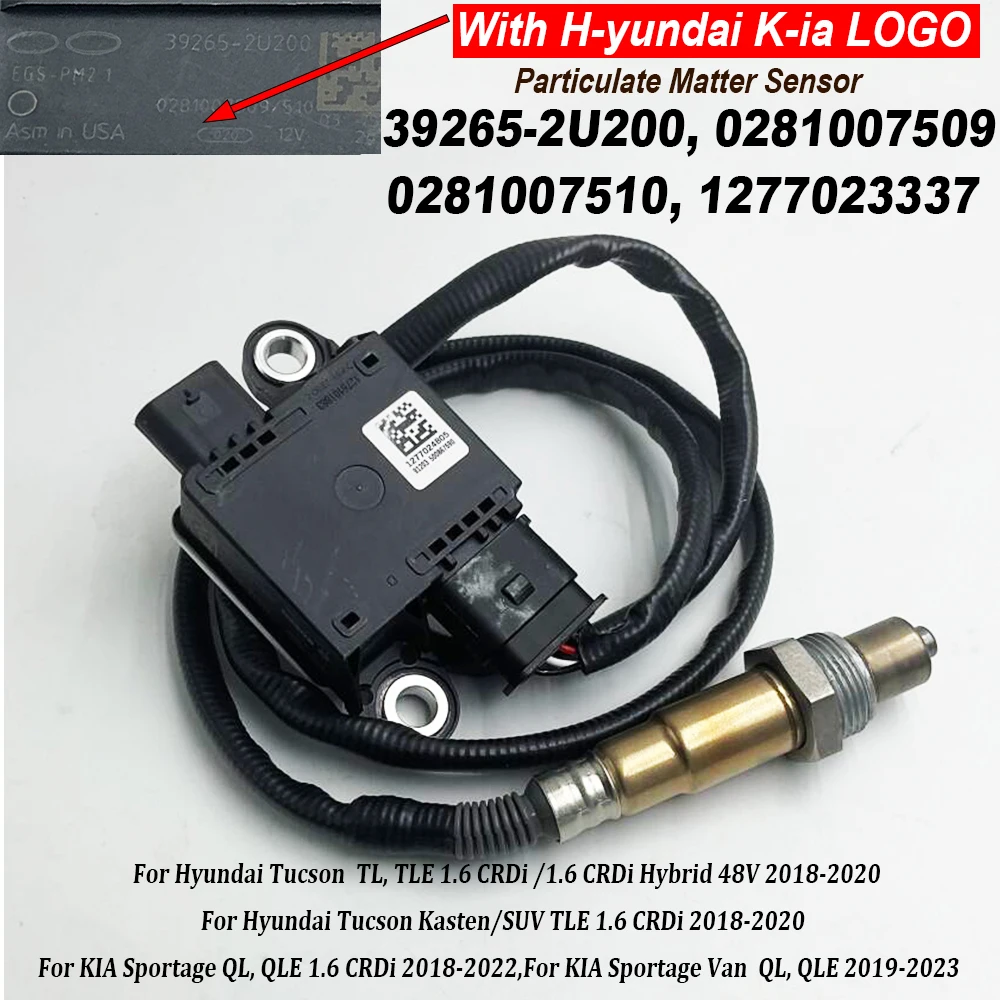 39265-2U200 392652 Sensor PM do sensor de partículas U200 1277023337 0281007509 0281007510   Para Hyundai Tucson 2018-2020