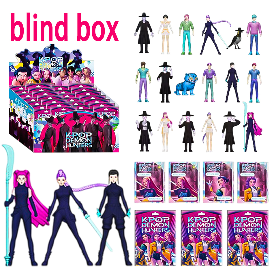 Anime Kpop Demon Hunt seria blind box Figurka Tygrys Figurka Zabawka Dekoracja na Biurko Statuetki Ozdoba Halloween/Boże Narodzenie Prezenty dla Dzieci