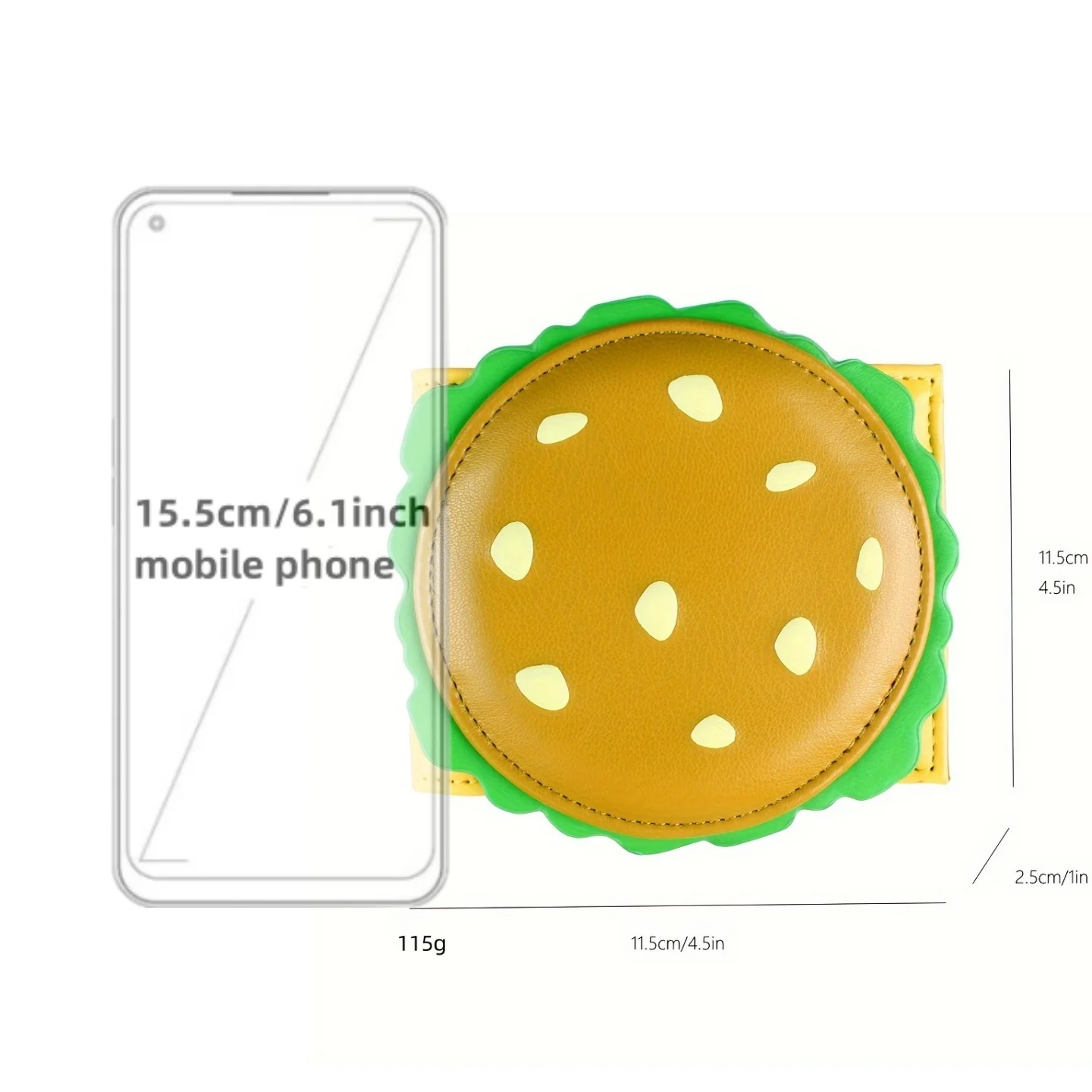 Crab Roe Castle Wallet Hamburger Wallet Men's and Women's Wallet Rfid Imitation Thief Brush Short Wallet Small Wallet
