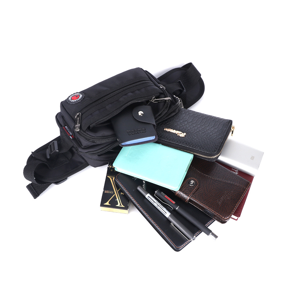 Riñonera impermeable para hombre y mujer, bolso de cintura informal, funcional, a la moda, para teléfono, Unisex