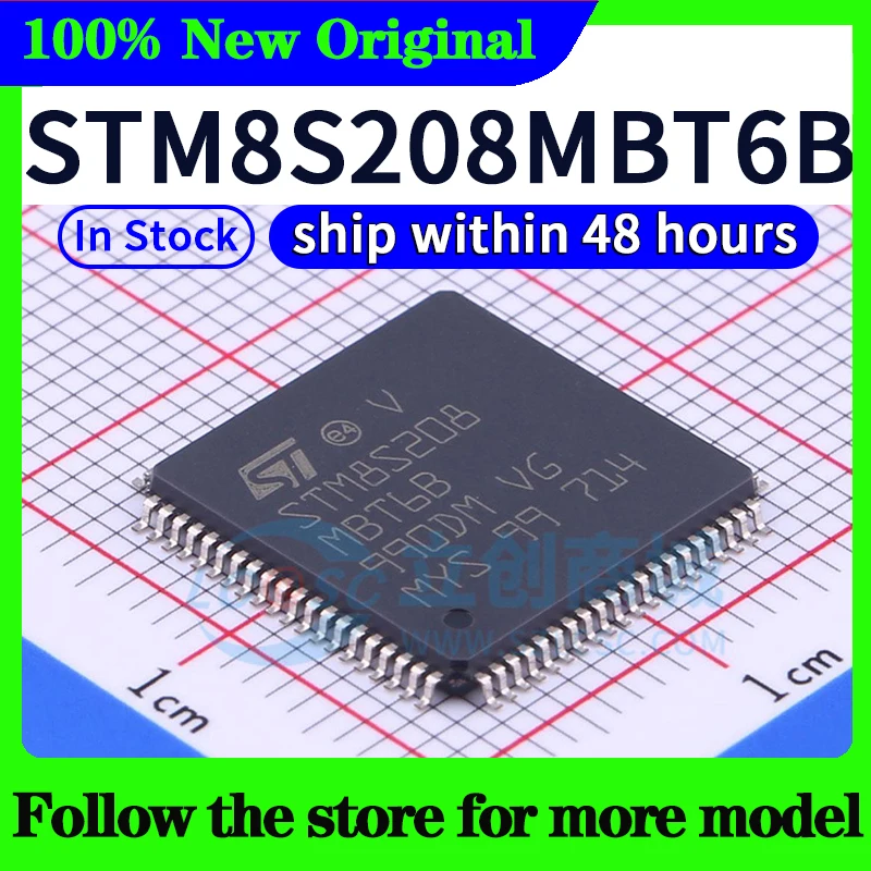 STM8S208C8T6 STM8S208C6T6 STM8S208MBT6B STM8S208CBT6 STM8S208S6T6C STM8S208RBT6 STM8S208R8T6 Высокое качество Новый