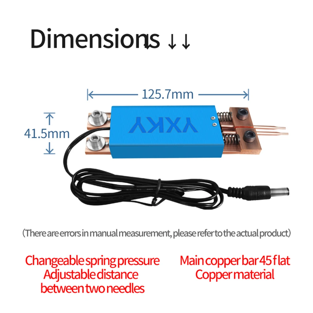 4-12V Spot Welding Pen Integrated Welder for 18650 Battery Spot Welder Machine Hand-held with Automatic Trigger Double Springs