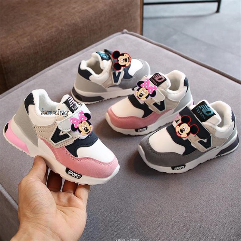Crianças tênis de corrida disney mickey minnie moda meninas esporte sapato chaussure enfant respirável meninos sapatos tenis infantil