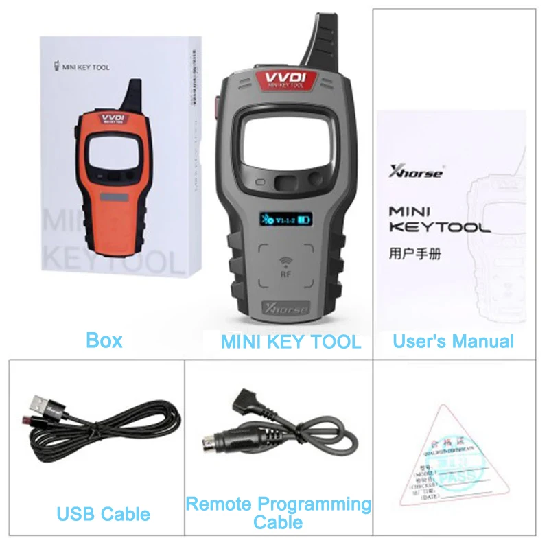 Xhorse VVDI Mini Key เครื่องมือ Super ชิป 4D 4C 46/ID48 ชิปรถ Remote Key Programmer ฟรี 96bit 48-Clone ฟังก์ชั่นไม่มี TOKEN XKB501EN