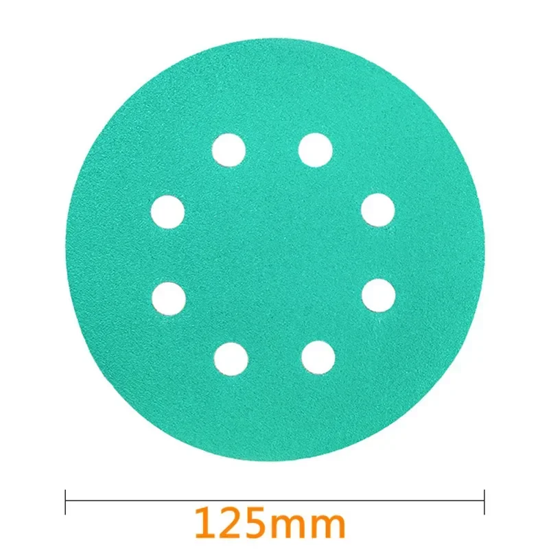 10PCS 5-Inch 8-Hole Wet Dry Sanding Discs Polyester Film Backed Heavy-Duty Hook and Loop Sandpaper for Random Orbital Sander