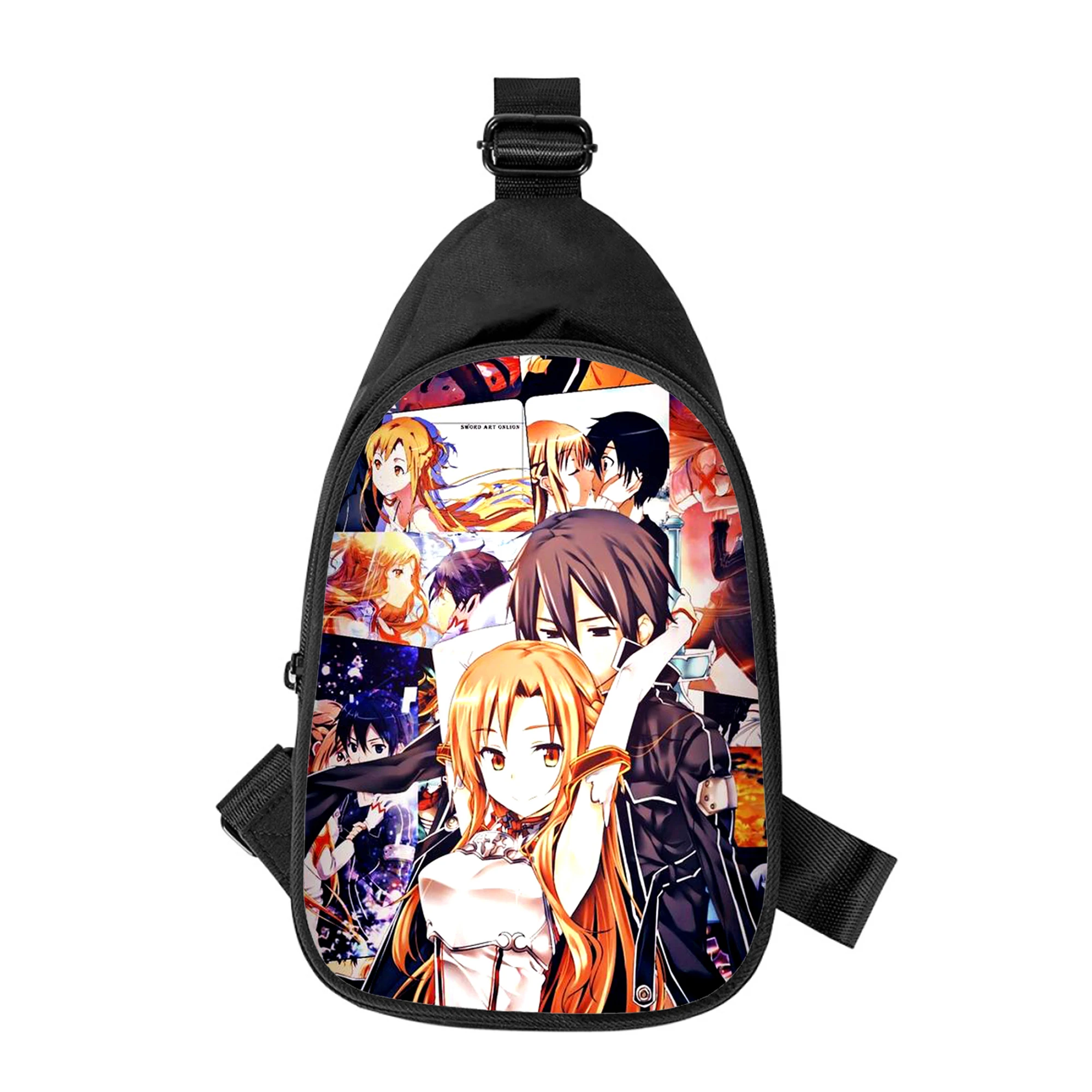 Мужская нагрудная сумка с 3D-принтом меча из аниме «Искусство Онлайн»