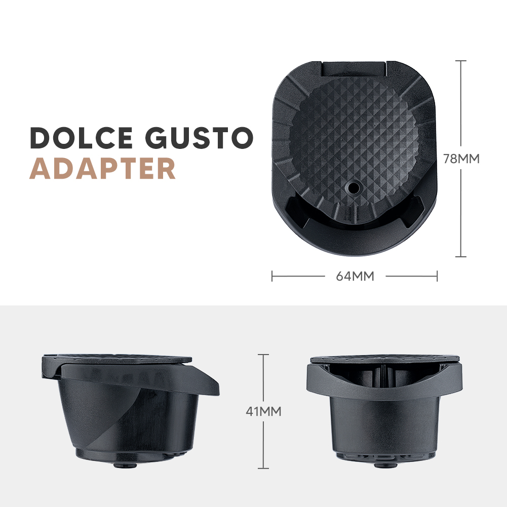 Adaptador ICafilas para máquina Dolce Gusto PICCOLO XS/Genio S, cápsula reutilizable, Cafetera Expreso Coffee