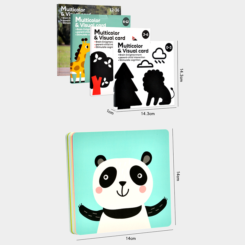 Baby Visuelle Stimulation Karten Montessori High Contrast Flash Karte Kleinkind Geschenk Für Kinder Erkenntnis Spielzeug