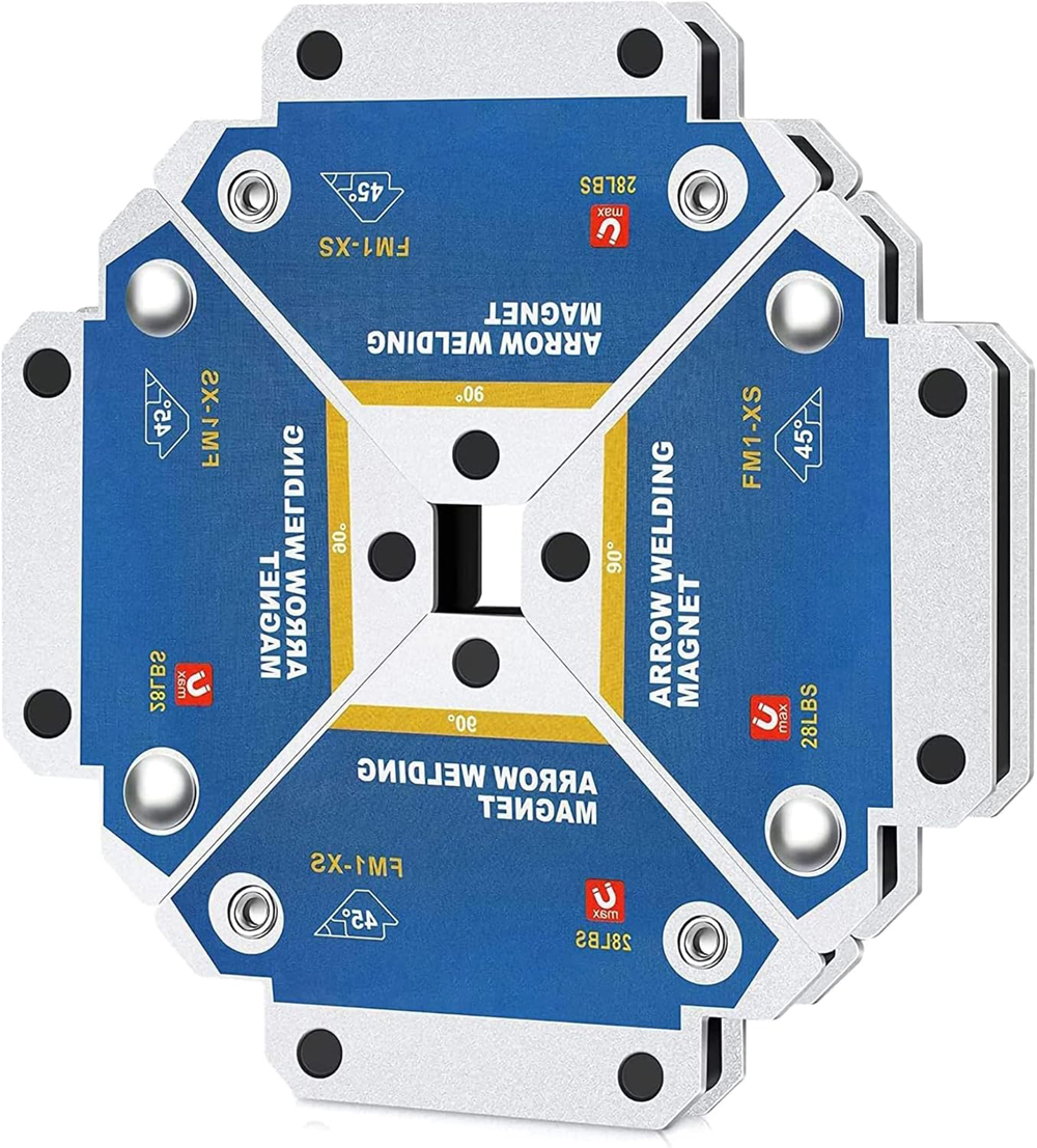 2pcs 12.5KG Magnetic Welding Holders Angle Solder Arrow Magnet Weld Fixer Positioner Ferrite Holding Auxiliary Locator Tools