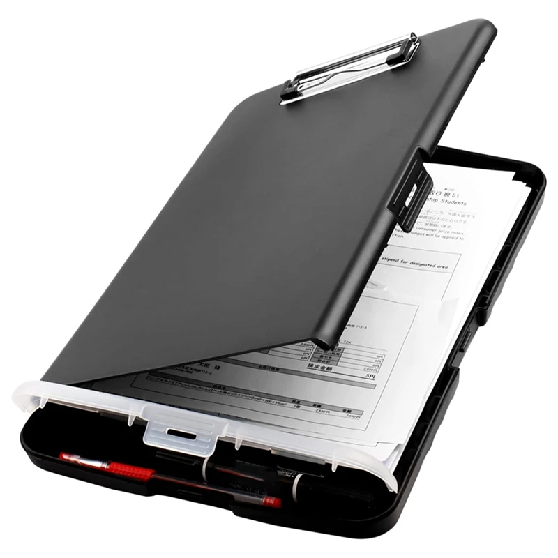 Clip Board Organizer Clipboards With Storage Nursing Clipboard Foldable File Folder Plastic Clipboard