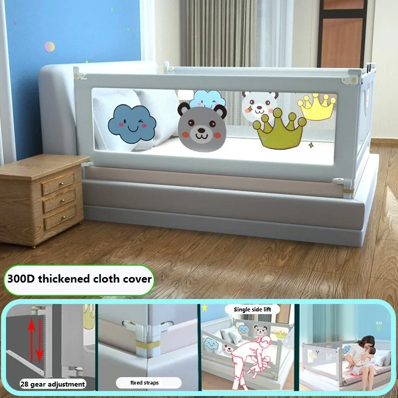 IMBABY เตียง Guardrail ยกกันชน Stronger เตียงความปลอดภัย Rails สําหรับทารกความปลอดภัยเตียง Barrier คุณภาพเปลป้องกันเปลรั้ว
