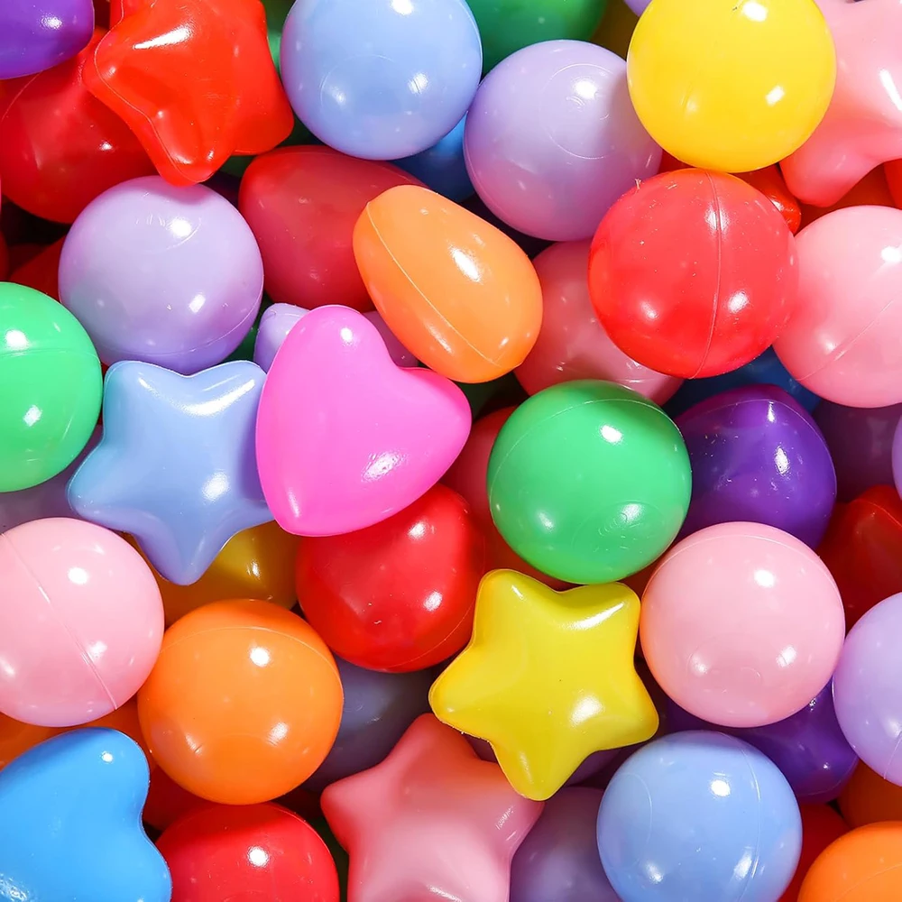 Ball Pit Balls Pack of 50 Phthalate Free BPA Free Crush Proof Plastic Ball Play Balls for Ball Pit Pool Playpen Birthday Parties