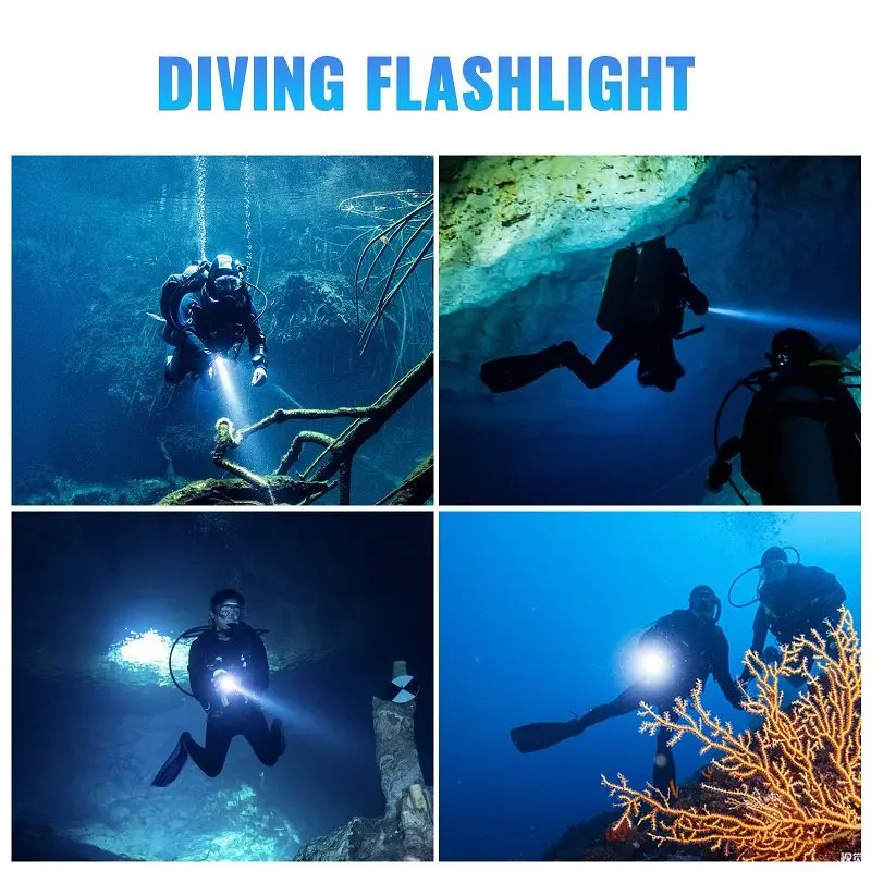 Sofirn SD05 linterna de buceo XHP50.2 superbrillante 3000lm 21700 batería antorcha de buceo con interruptor magnético 5000K 6500K