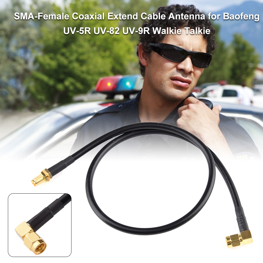 50/100Cm Ăng Ten Nối Dài AR-152 AR-148 SMA Nam-Nữ Phát Thanh Cáp Đồng Trục Cho Bộ Đàm Baofeng UV-5R UV-82 UV-9R Bộ Đàm