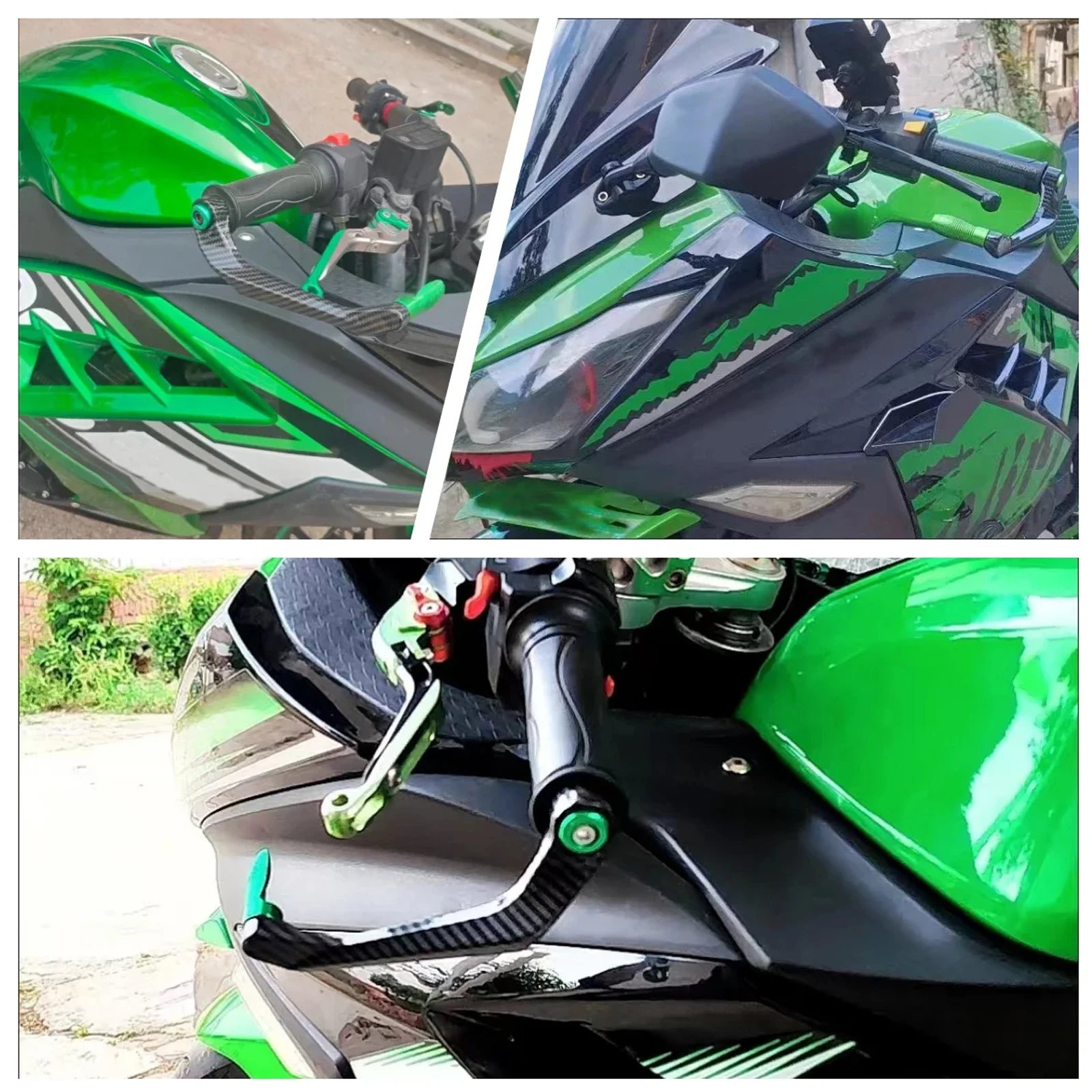 Uniwersalne motocyklowe osłony dłoni z aluminium CNC, dźwignie hamulca i sprzęgła, akcesoria modyfikacyjne, handguard