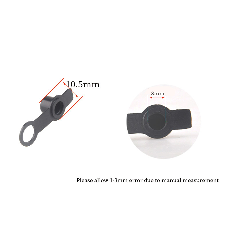 頑丈な調節可能な蓋付き防塵キャップ,8mm,ゴム製,10個,オートバイ,賞賛,ペディキュアキット