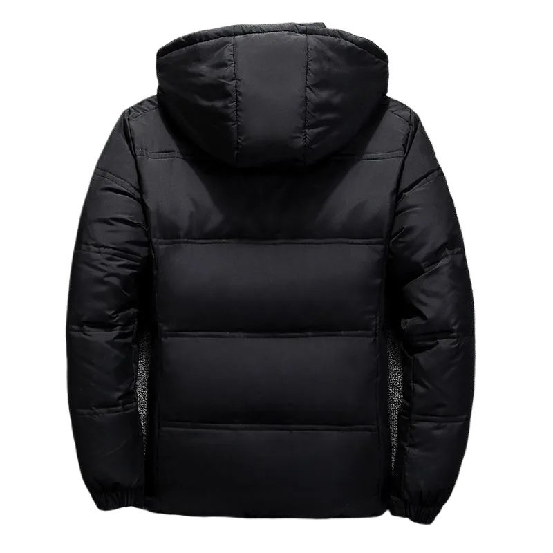 Chaqueta de plumón de invierno para hombre, Parkas gruesas y cálidas de Color sólido de alta calidad a prueba de viento para exteriores, chaqueta de plumón de pato blanco 50%, abrigos de invierno para hombre