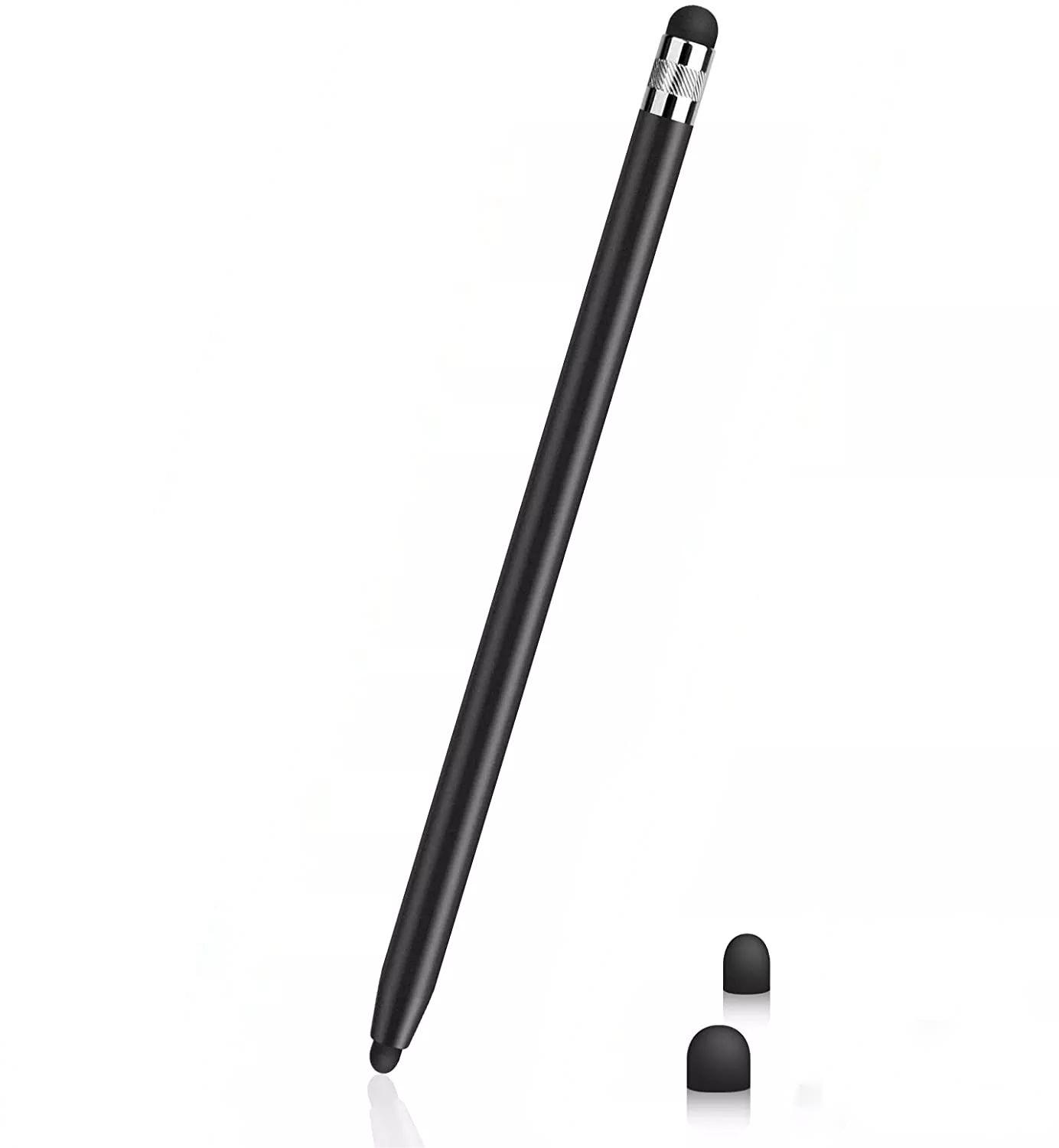 ปากกาสัมผัสสําหรับแท็บเล็ต Universal ดินสอ Capacitive Stylus Double Dual หัวซิลิโคนสําหรับ iPad Android สมาร์ทโฟน