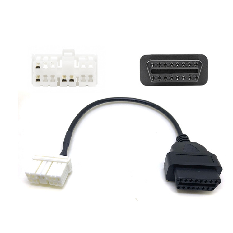 Para Cable de diagnóstico Tesla OBD2 26 pines 20 pines conector de 12 pines a adaptador OBDII de 16 pines para Tesla Model S Model X Model 3 Model Y