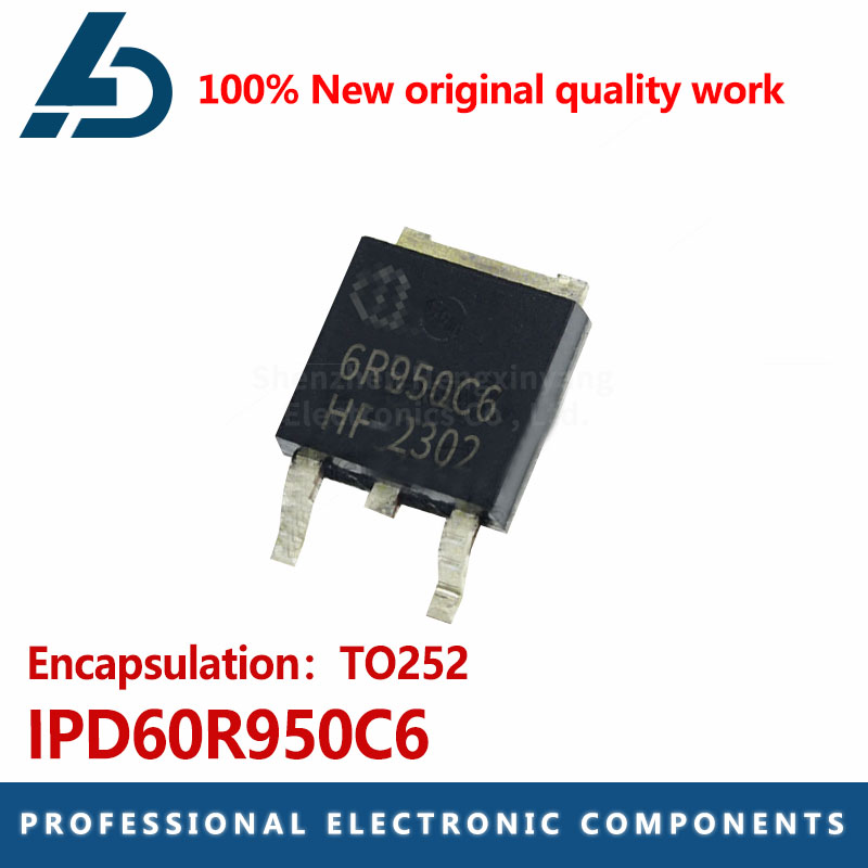 5ชิ้น-10ชิ้น/ล็อต6R950C6 IPD60R950C6ถึง-252 650V 12A MOSFET N-Channel ของใหม่ดั้งเดิมมีในสต็อก
