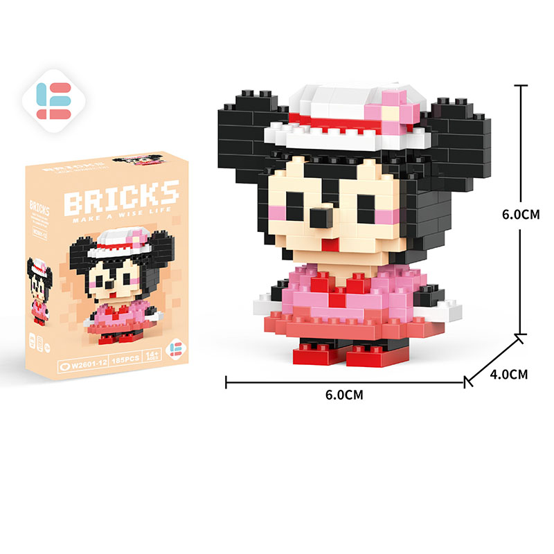 Disney Stitch LinaBell StellaLou Building Blocks Cartoon Character Assembled Model building block Dolls Toys Children Gifts