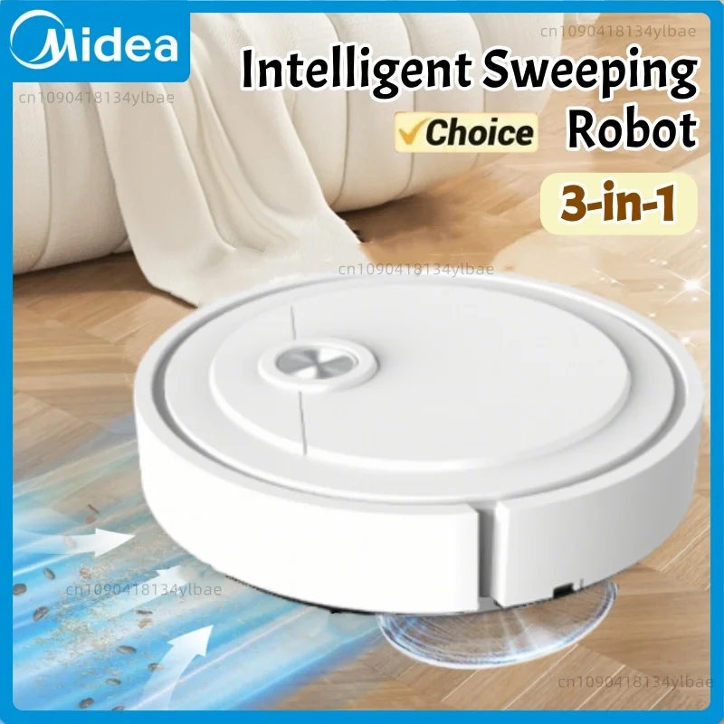 Умный подметальный робот Midea 3-в-1, умный пылесос, бытовой перезаряжаемый полностью автоматический пылесос, пыль, волосы, сильное всасывание