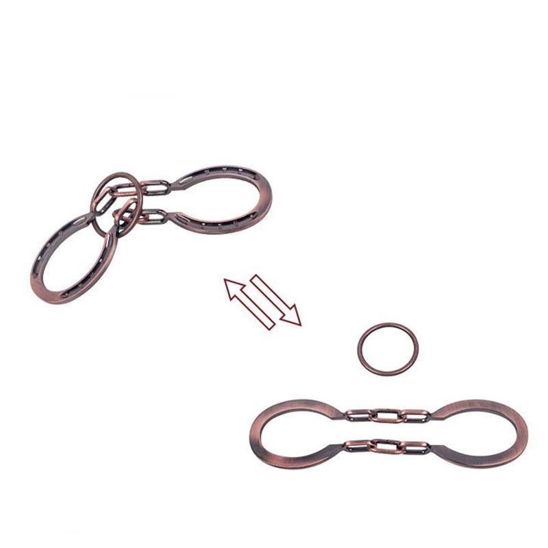 Classic Metal Puzzle Magic Mind Brain Teasers Intelligence Puzzles Game for Adults Kids