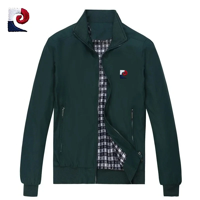 Nieuwe lente en herfst herenjas van hoge kwaliteit met opstaande kraag, modieus, casual, ademend honkbaljack top M-6XL