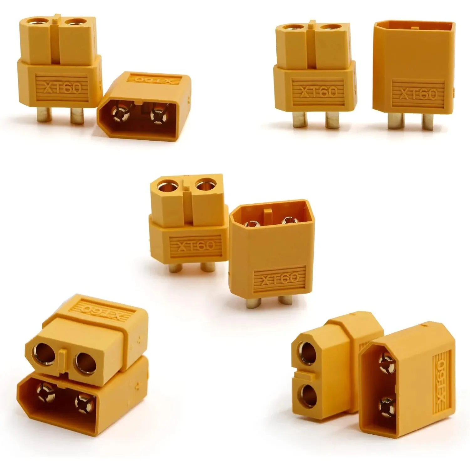 5 คู่ XT60 Connector XT60 ชายหญิง Bullet Connectors ปลั๊กไฟสําหรับ RC LiPo แบตเตอรี่มอเตอร์ XT60 Drone Connectors