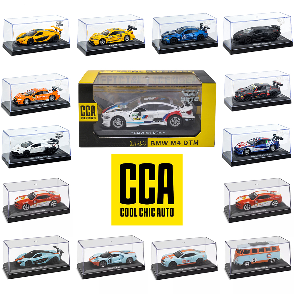 CCA 1:43 BMW ガルフオイルステーションシェルステーションマクラーレンランボルギーニシリーズレーシング合金車モデルおもちゃの車鋳造プルバック機能
