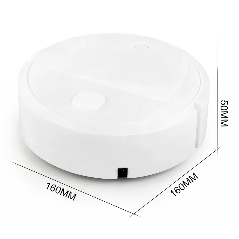 Aspiradora de suelo eléctrica automática 3 en 1, barredora limpia de arrastre inalámbrica recargable por USB de 1500pa para el hogar y la Oficina