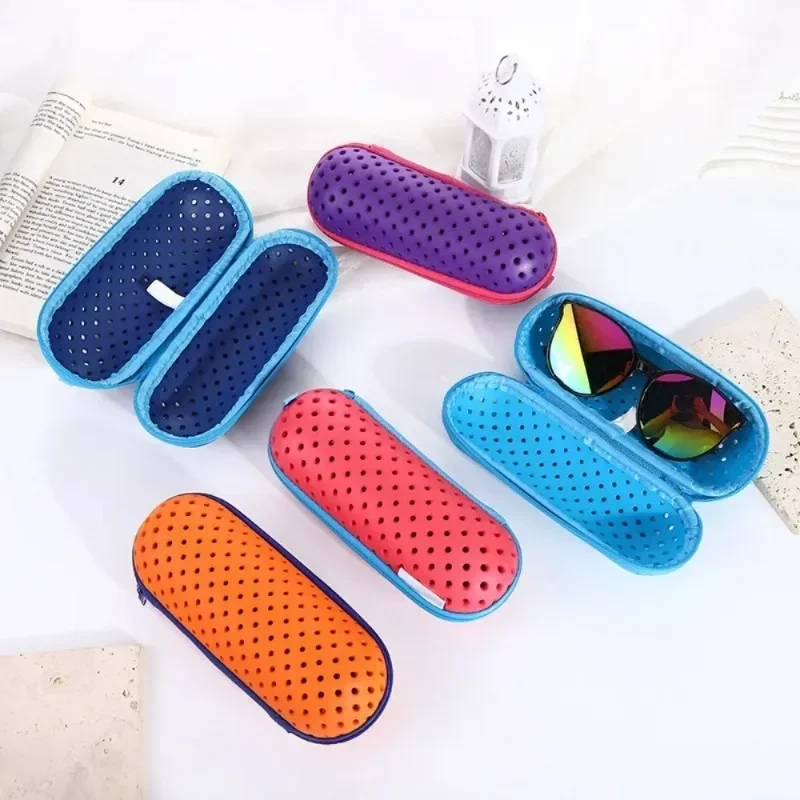 Caja de almacenamiento de gafas de natación EVA, cubierta protectora, caja de gafas suave, equipo de natación, Protector de gafas transpirable para estudiantes