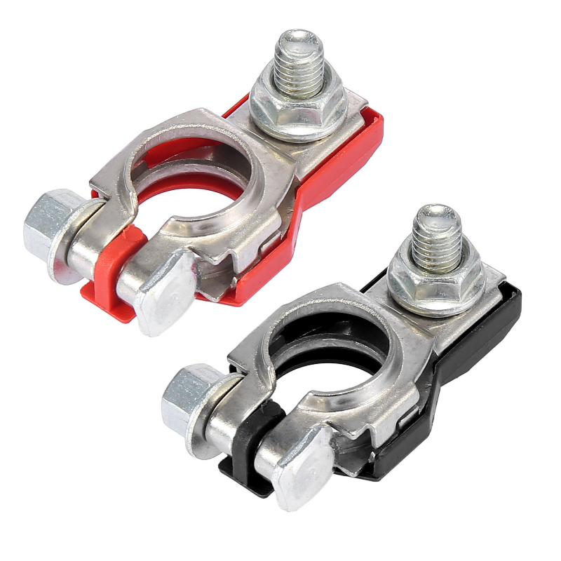 2pc 自動車バッテリー端子ワイヤーケーブルクランプクイックリリースコネクタ車キャラバンボートアクセサリー 12V 24V 正 + 負