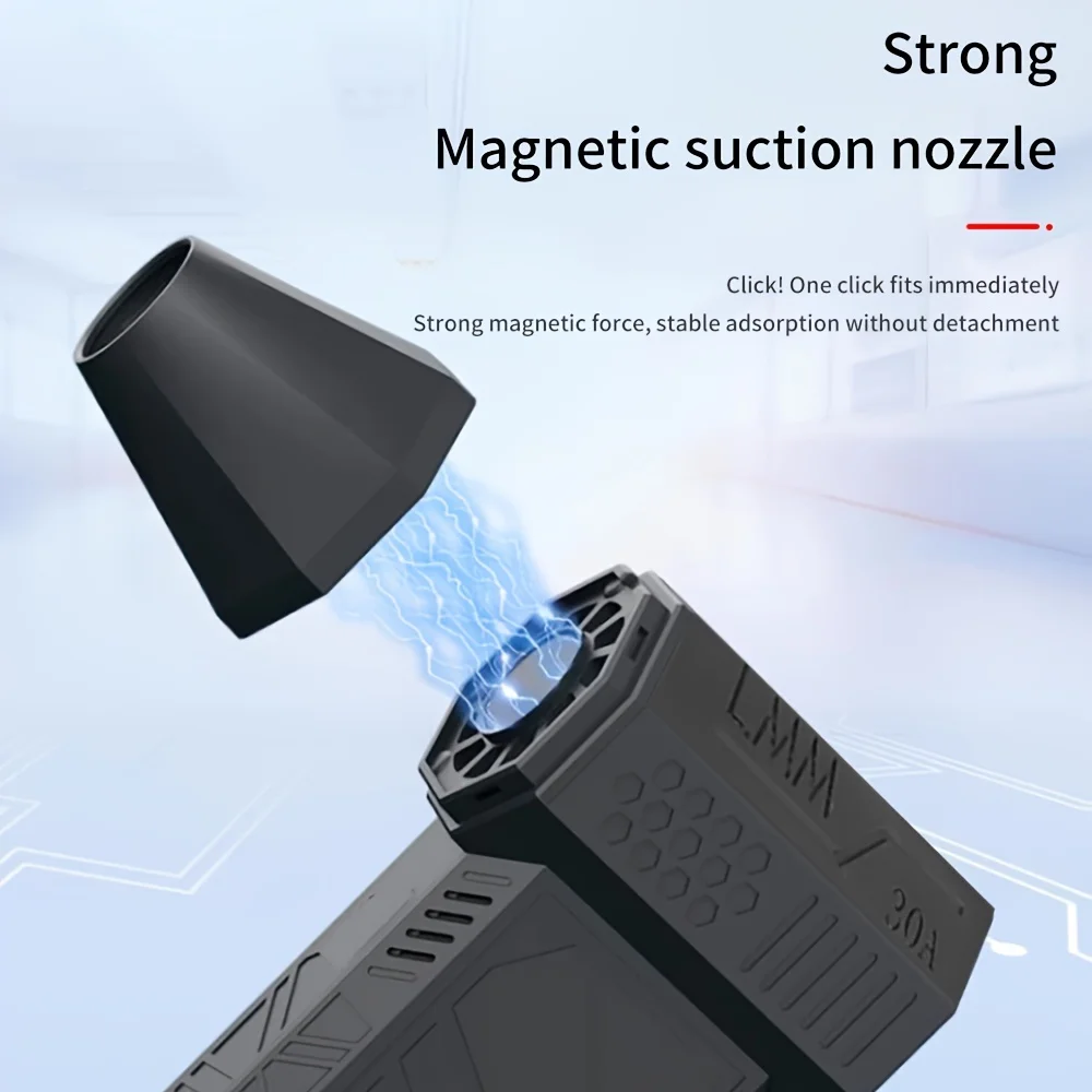 Mini Handheld High-volume Fan Multi-function High-speed Turbine Charging Suitable for Dust Removal/Snow Blowing/Pet Hair Dryer