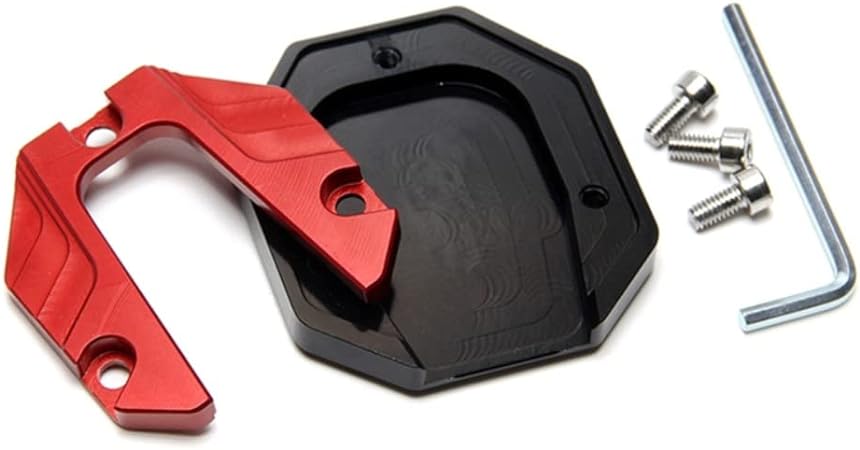 Cavalletto per moto Pad Ingranditore antiscivolo Base di supporto Estensione Ingranditore Cuscinetto per piedi Lega di alluminio CNC