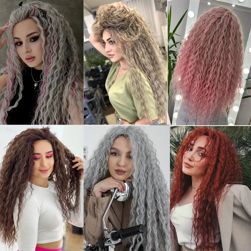 Ariel Curl Haar Synthetische Wasser Welle Twist Häkeln Haar Natürliche Afro Locken Haar Für Weben Tiefe Wellenförmige Flechten Haar Extensions