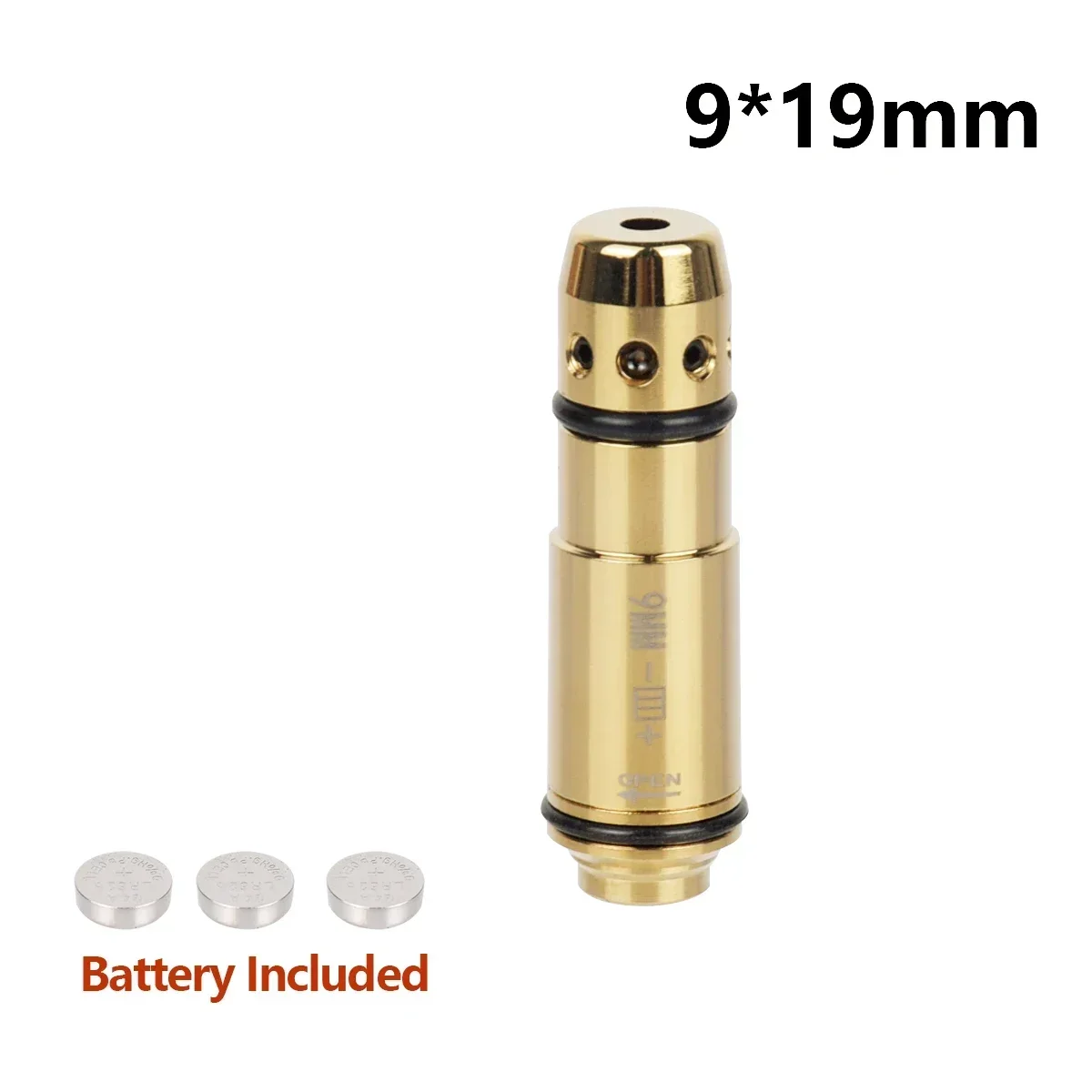 Tactical 9mm/380ACP/38SPL/40S&W/223Rem/45ACP Red Dot Laser Training Bullet Dry Fire Laser Trainer Cartridge