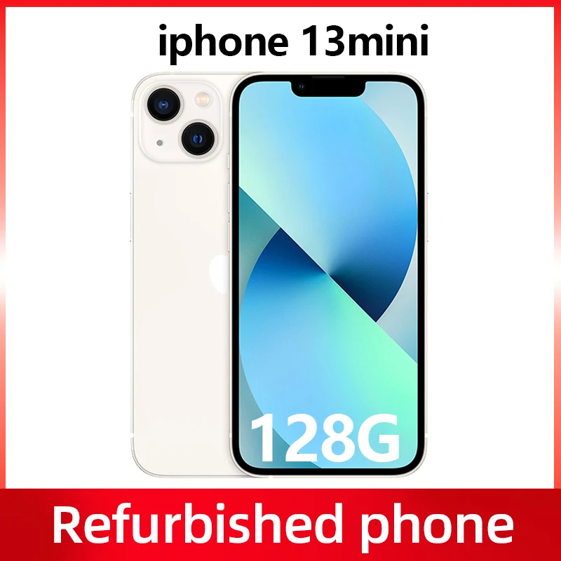 Überholtes Telefon APPLE iPhone 13mini 128Go  entsperren A15 iOS 5G Face ID 5,4 "12mp OLED Smartphone-Bildschirm