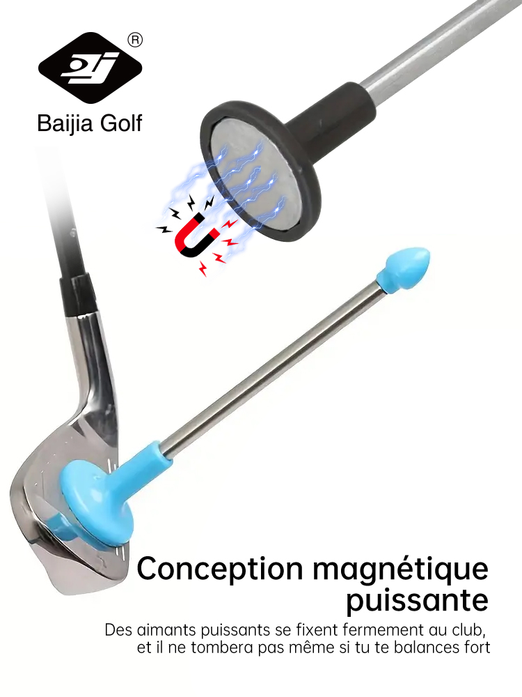 Outil de réglage de l'angle mené pour Club de Golf, coupe-Golf magnétique, indicateur de Direction, bâton d'alignement pour Club de Golf, améliore l'entraînement des compétences de jeu