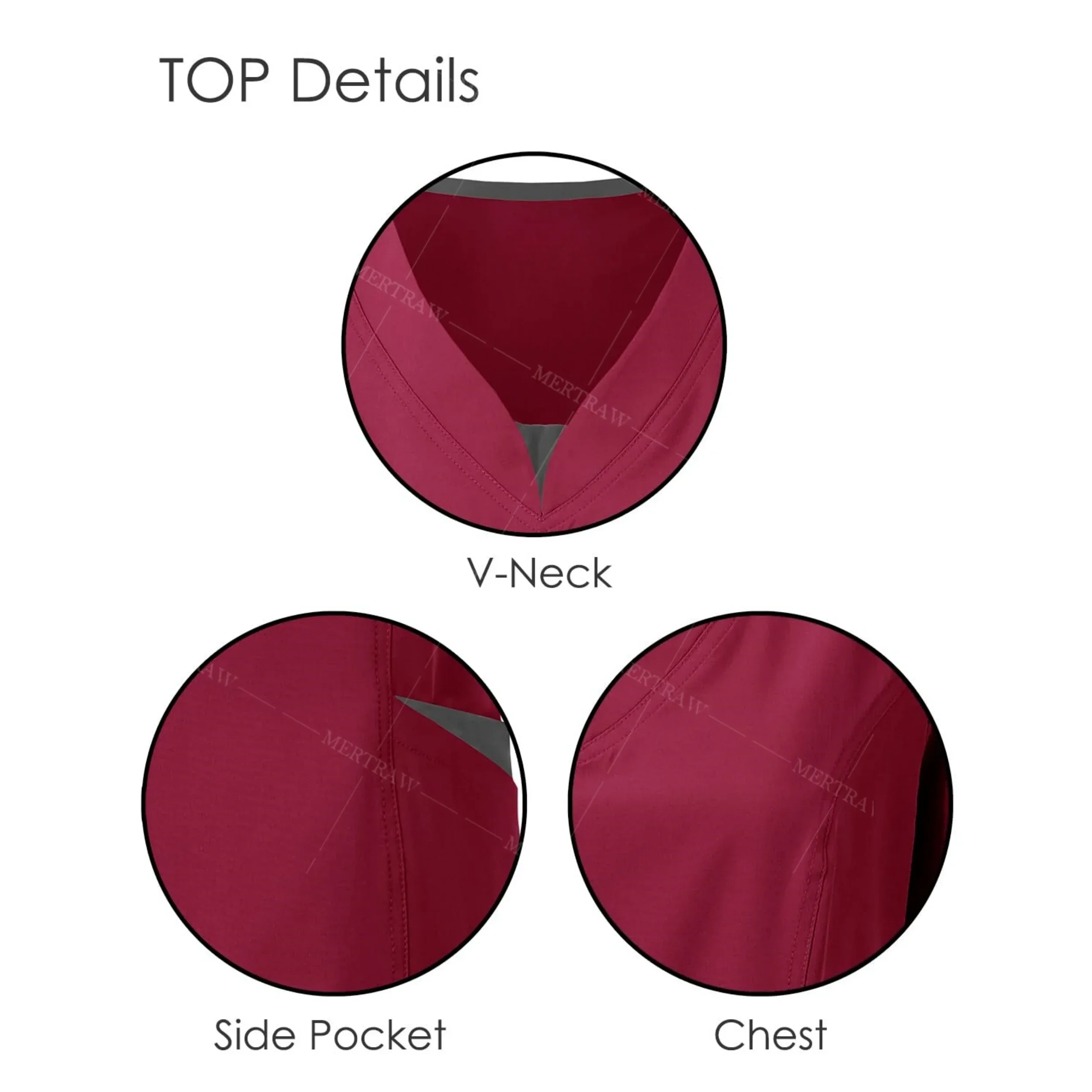 Conjunto de esfoliante para mulheres, blusas de enfermeira, moda com decote em v, plus size, blusa de enfermagem, linda cor sólida, roupa de trabalho, tops e calças