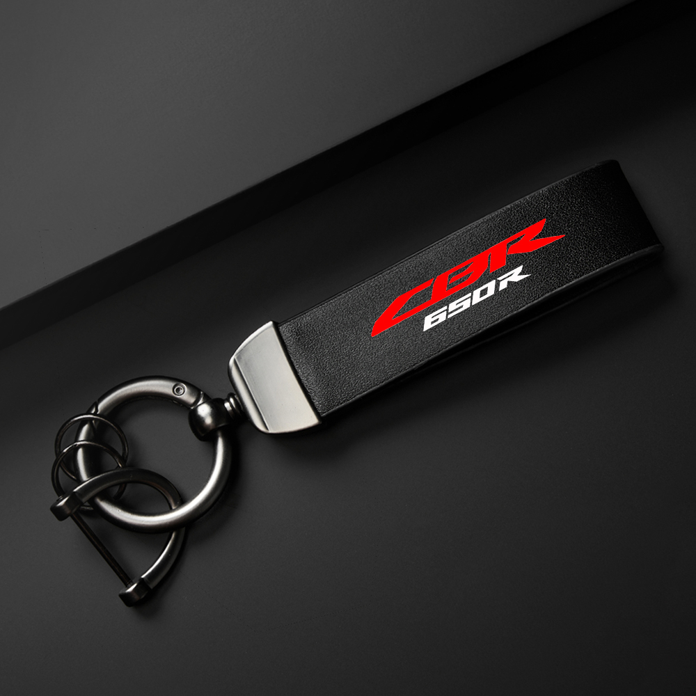 Chaveiro de couro de alta qualidade para motocicleta, chaveiro para honda cbr650r cb650r cb650f, acessórios