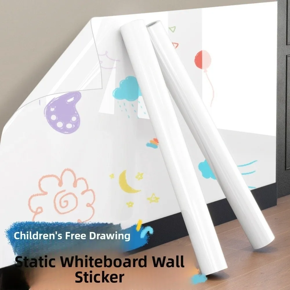 New Electrostatic Whiteboard Sticker Removable Reusable Teaching Graffiti Drawing Board Household PP Erasable Whiteboard