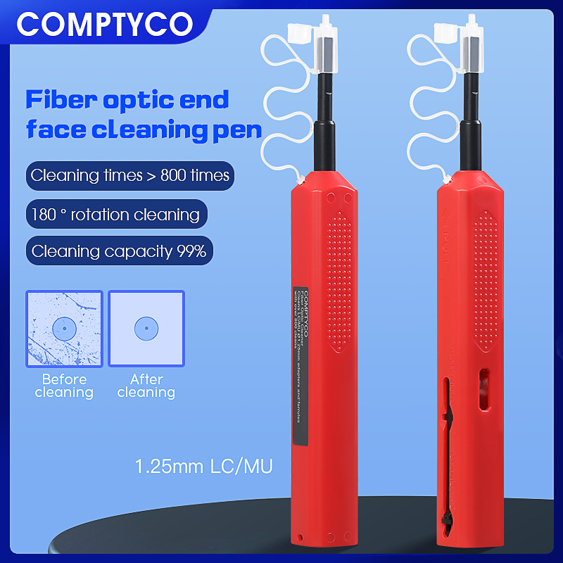 COMPTYCO SC/FC/ST 2,5mm pluma de limpieza de fibra óptica LC/MU 1,25mm herramientas de limpieza de fibra limpiador de conectores de fibra óptica