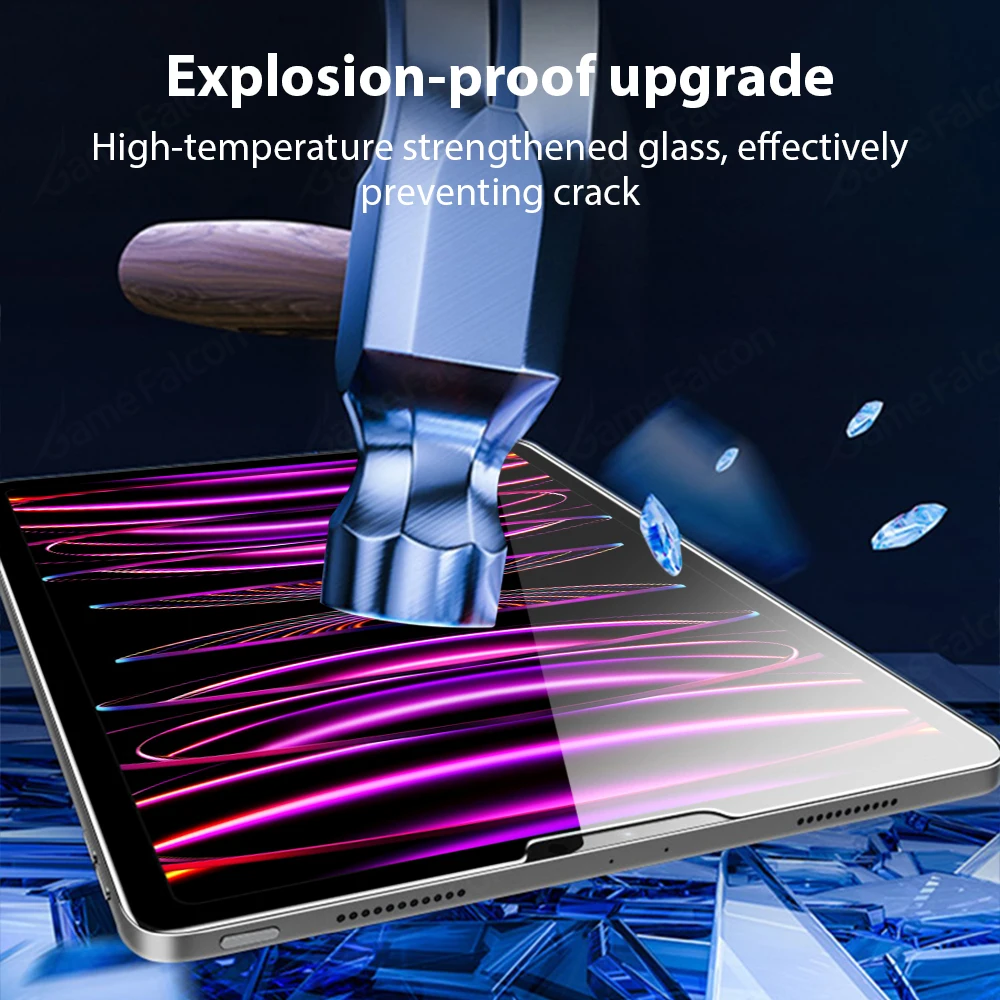 3 шт. закаленное стекло для Ipad Pro 13 12,9 11 6th M4 M2 2024 Air 5 4 3 2 1 9th 10 10th Gen Mini 6 10,9 10,2 9,7 Защитная пленка для экрана