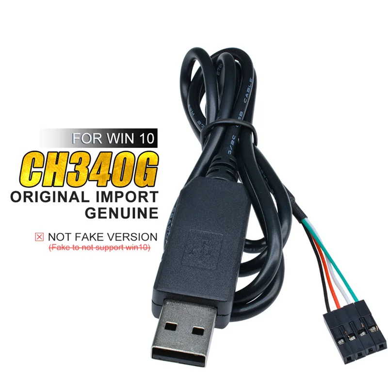1 M CH340 CH340G Cable de Línea de Descarga USB a TTL Serial Converte USB a RS232 TTL Serial Adaptador Convertidor de 4 Pines Hembra