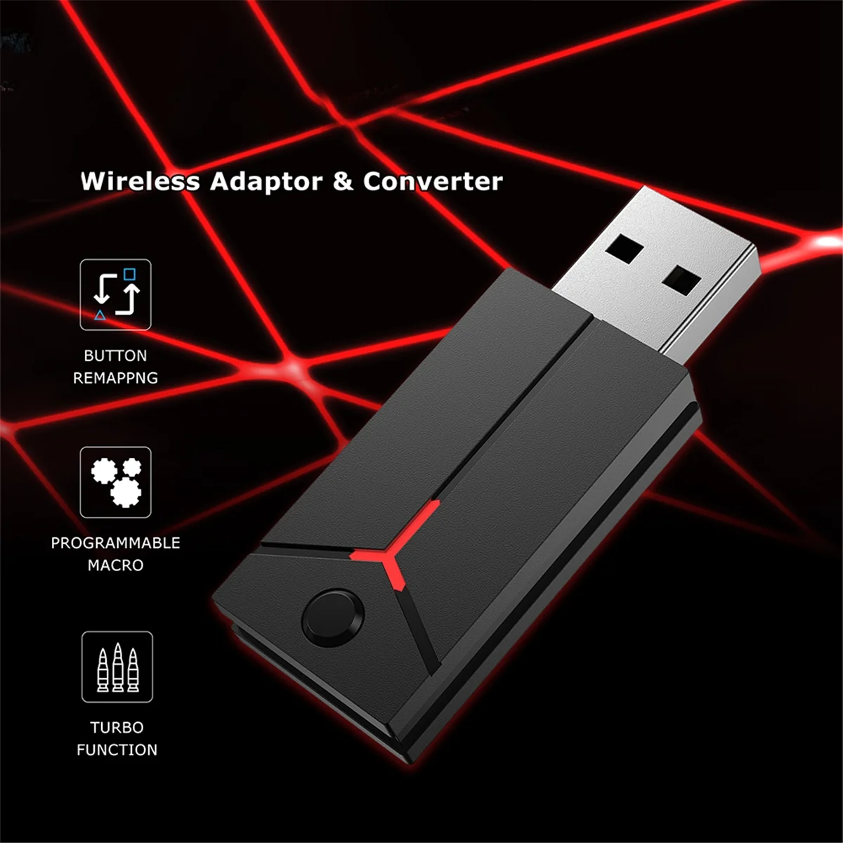 Беспроводной игровой адаптер AA91 для PS5 QRD Spark N5/QRD Maestro S3/Arcade Stick/Dualshock4, контроллер PS4, белый